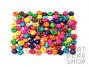 Rainbow Mix Roundel Wood Beads - 6mm x 8mm